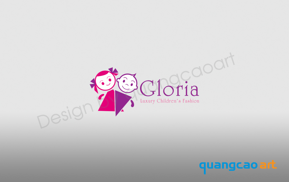 Thiết kế logo thương hiệu thời trang trẻ em Gloria, Q. Thủ Đức