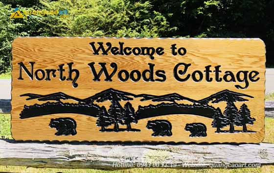 Làm biển gỗ tại Hà Giang