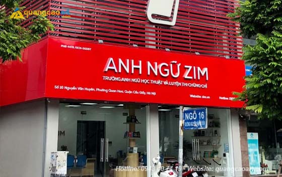 Làm biển alu chữ nổi tại Vinh