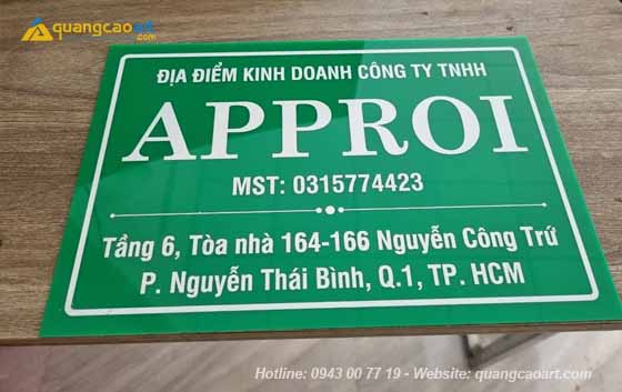 Làm Biển Công Ty Mica Tại Vinh
