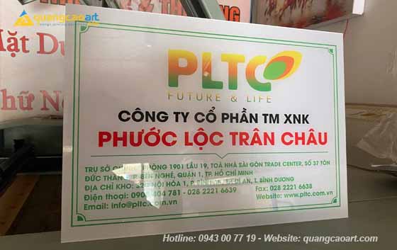 Làm Biển Công Ty Mica Tại Vinh